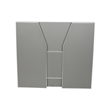 4' Slate Gray Laminate Foldable Portable Event Bar - Catering/Bartender Bar