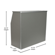 4' Slate Gray Laminate Foldable Portable Event Bar - Catering/Bartender Bar