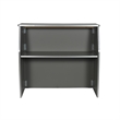 4' Slate Gray Laminate Foldable Portable Event Bar - Catering/Bartender Bar