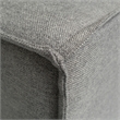Contemporary Modular Sectional Sofa Left Side Chair with Armrest - Gray Fabric