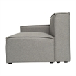Contemporary Modular Sectional Sofa Left Side Chair with Armrest - Gray Fabric