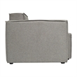 Contemporary Modular Sectional Sofa Left Side Chair with Armrest - Gray Fabric