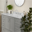 48 Inch Bathroom Vanity with Sink Storage Cabinet and 9 Drawers in Gray