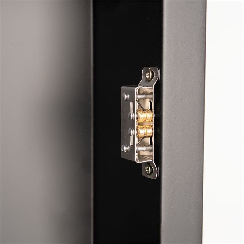 Recessed Bathroom Medicine Cabinet with Beveled Mirror in Gold - 24x30