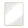 Recessed Bathroom Medicine Cabinet with Beveled Mirror in Gold - 24x30