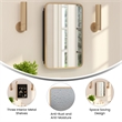 Recessed Bathroom Medicine Cabinet with Beveled Mirror in Gold - 16x24