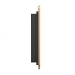 Recessed Bathroom Medicine Cabinet with Beveled Mirror in Gold - 16x24