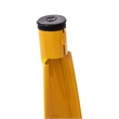 18 Inch Table Height Indoor Stackable Metal Dining Stool in Yellow-Set of 4