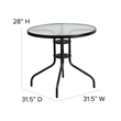 5 Piece Patio Dining Set - 31.5
