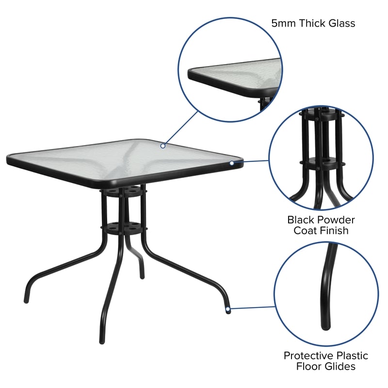 5 Piece Patio Dining Set - 31.5