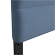 Universal Fit Tufted Upholstered Queen Headboard in Blue Fabric