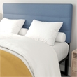 Universal Fit Tufted Upholstered Queen Headboard in Blue Fabric