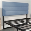 Universal Fit Tufted Upholstered Queen Headboard in Blue Fabric