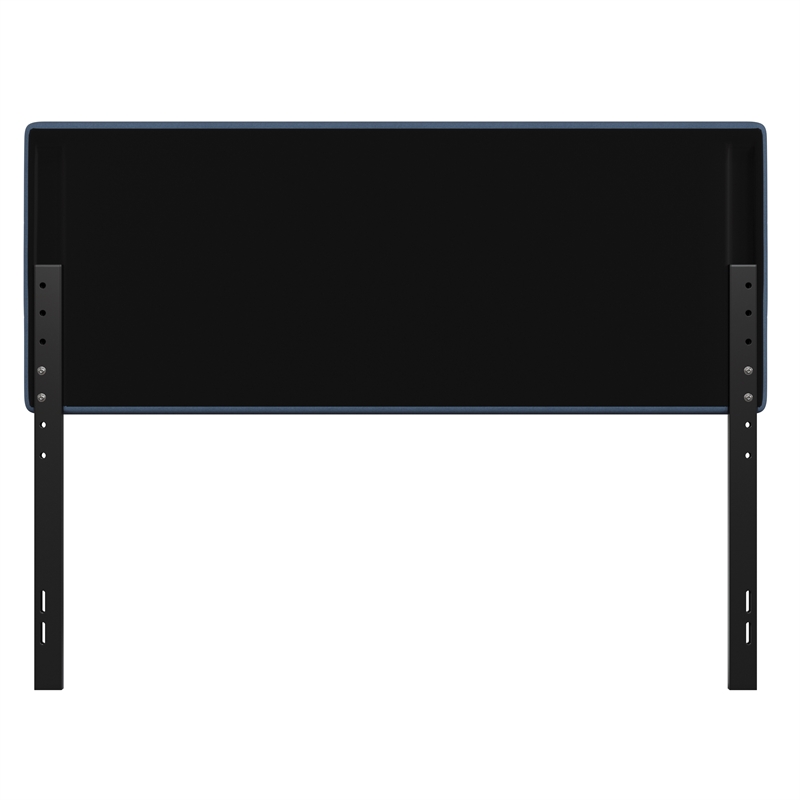 Universal Fit Tufted Upholstered Queen Headboard in Blue Fabric