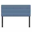 Universal Fit Tufted Upholstered Queen Headboard in Blue Fabric