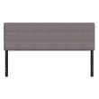 Universal Fit Tufted Upholstered King Headboard in Gray Fabric