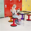 Kids Adjustable Height Active Learning Stool for Classroom and Home in Red
