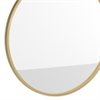 Wall Mount 24 Inch Shatterproof Round Accent Wall Mirror with Gold Metal Frame