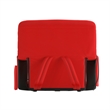 Foldable Reclining Stadium Chair with Backpack Straps and Heated Seat - Red