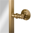 Metal Pivot Wall Mirror with Tilt Feature Slim Style Frame in Gold - 35