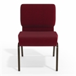 Flash Furniture Hercules Church Stacking Chair in Gold and Burgundy