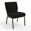 Flash Furniture Hercules Dotted Church Stacking Guest Chair in Black