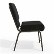 Flash Furniture Hercules Dotted Church Stacking Guest Chair in Black
