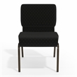 Flash Furniture Hercules Dotted Church Stacking Guest Chair in Black