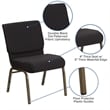 Flash Furniture Hercules Dotted Church Stacking Guest Chair in Black