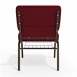 Flash Furniture Hercules Church Stacking Chair in Burgundy and Gold