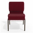 Flash Furniture Hercules Church Stacking Chair in Burgundy and Gold