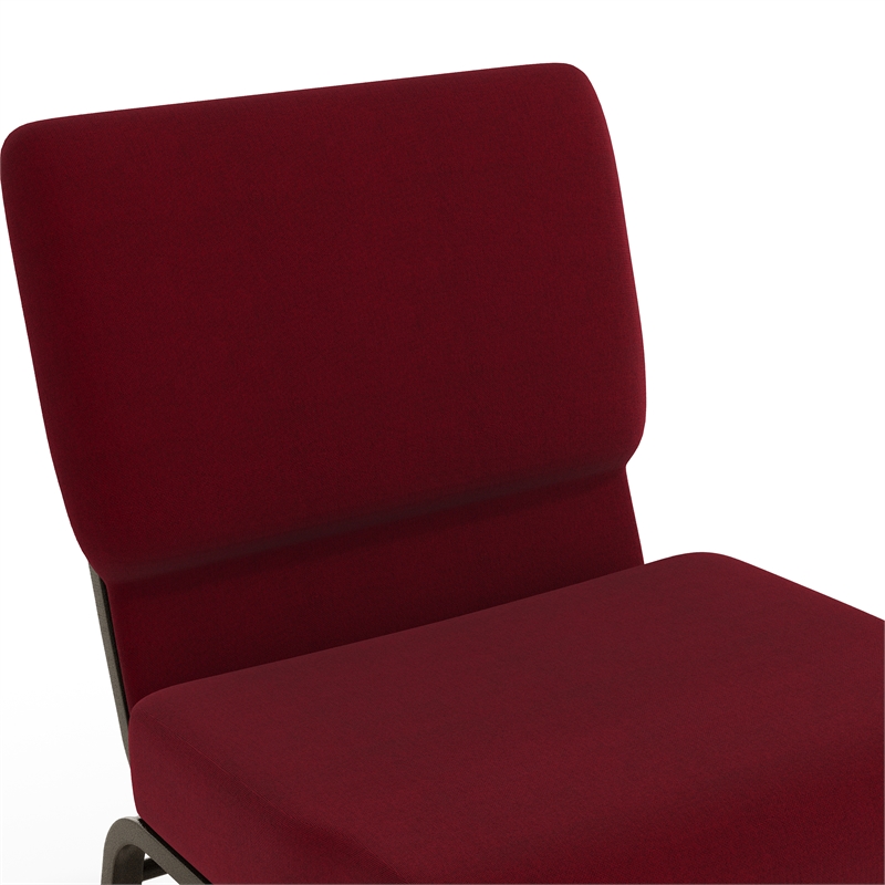 Flash Furniture Hercules Church Stacking Chair in Burgundy and Gold