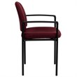 Flash Furniture Stackable Side Guest Chair in Burgundy with Arms