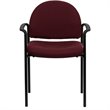 Flash Furniture Stackable Side Guest Chair in Burgundy with Arms