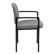 Flash Furniture Stackable Side Guest Chair in Gray
