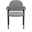 Flash Furniture Stackable Side Guest Chair in Gray