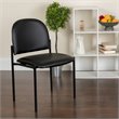 Flash Furniture Stacking Side Stacking Chair in Black