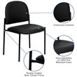 Flash Furniture Stacking Side Stacking Chair in Black