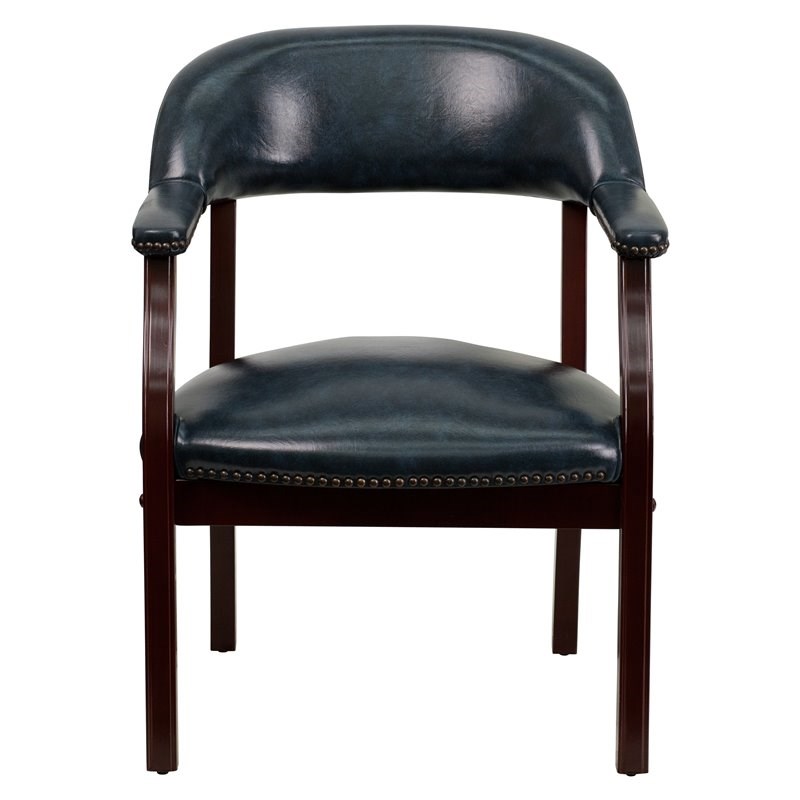 Flash Furniture Luxurious Conference Guest Chair in Navy