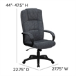 Flash Furniture High Back Office Chair in Gray