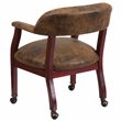 Flash Furniture Bomber Jacket Conference Guest Chair in Brown