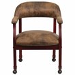 Flash Furniture Bomber Jacket Conference Guest Chair in Brown