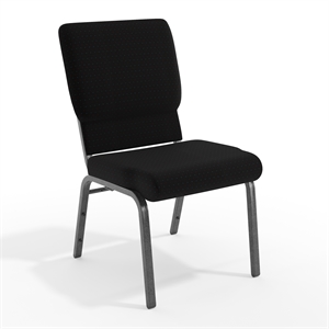 Flash Furniture Hercules Series Church Stacking Guest Chair in Black