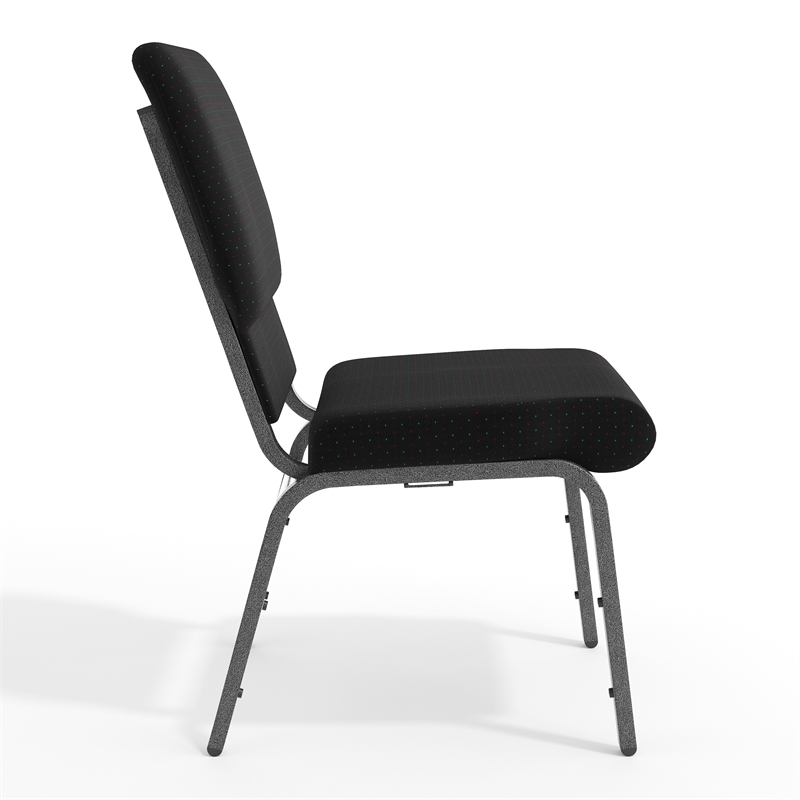 Flash Furniture Hercules Series Church Stacking Guest Chair in Black