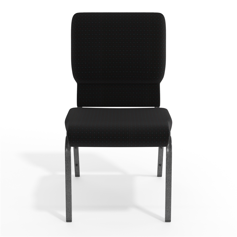 Flash Furniture Hercules Series Church Stacking Guest Chair in Black