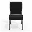 Flash Furniture Hercules Series Church Stacking Guest Chair in Black
