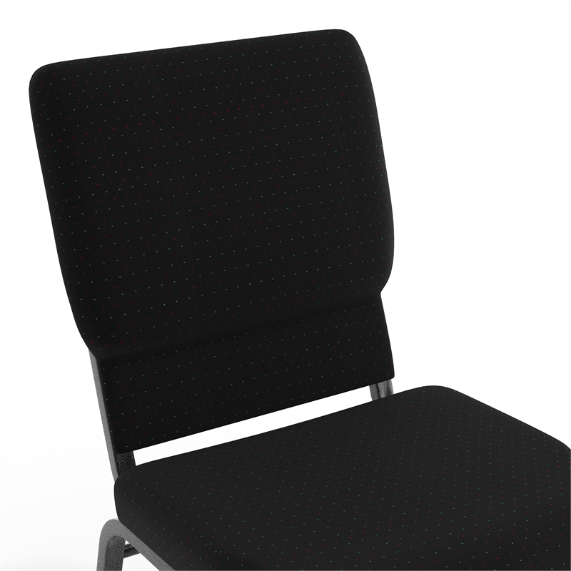 Flash Furniture Hercules Series Church Stacking Guest Chair in Black