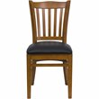 Flash Furniture Hercules Series Dining Chair in Cherry with Black Seat