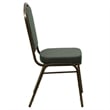 Flash Furniture Hercules Crown Back Banquet Stacking Chair in Green