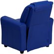 Flash Furniture Vinyl Recliner with Cup Holder and Headrest in Blue